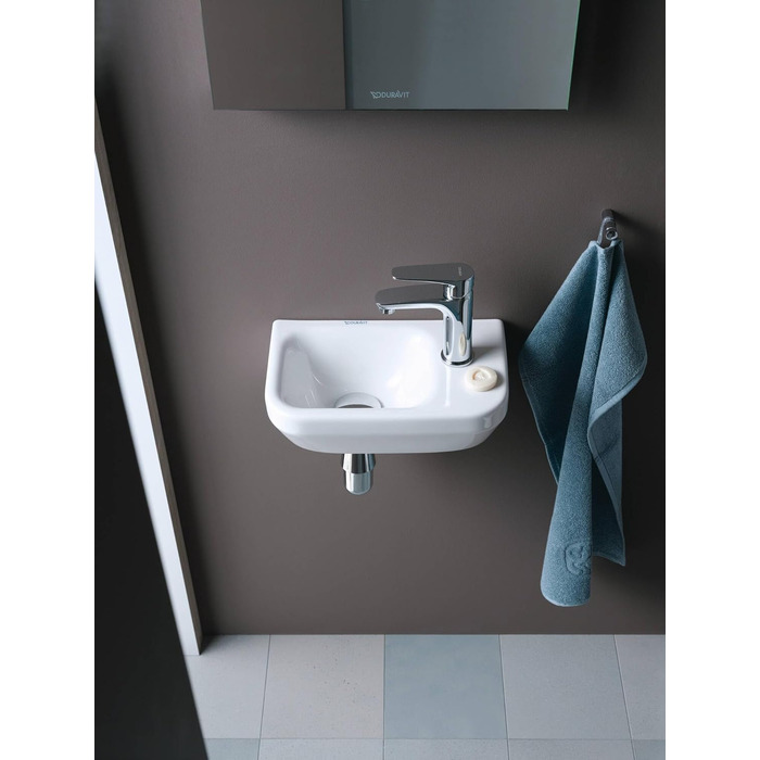 Змішувач для ванної кімнати Duravit B.1, висота виливу 110 мм, керамічна картридж, хром (без зливного механізму)