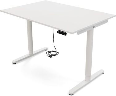 Дитяча парта Yaasa Desk Basic S, 120x70 см, з замком для ключів та USB-портом для зарядки, парта, що росте разом з дитиною (біла, 160 x 80 см)