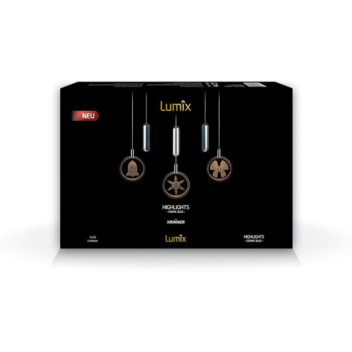 KRINNER Lumix Highlights LED-підсвічування настільне, акрил, блакитний cosmic, 76020