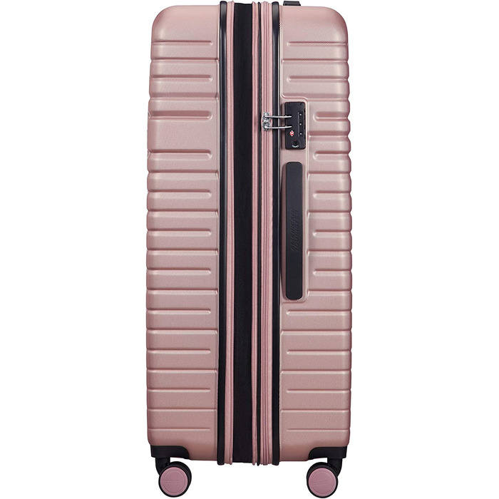 Валіза American Tourister Aero Racer Spinner 68, що розширюється, 75,5 л, Jet Black/Rose Pink