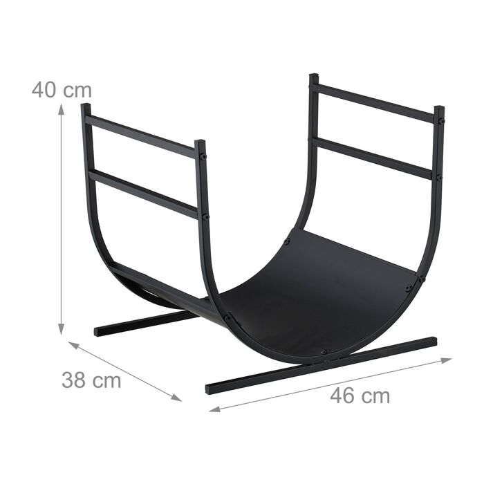 Сучасна полиця для дров Relaxdays U-подібної форми