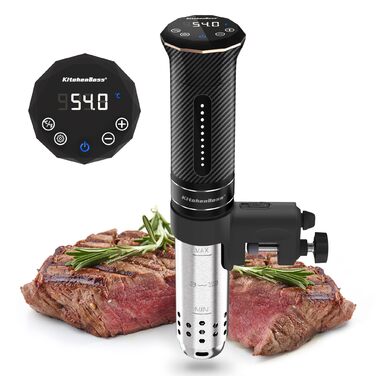 Sous Vide Garer KitchenBoss G300T: Точний кухонний прилад для приготування їжі, IPX7, LED дисплей, таймер