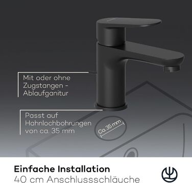 Змішувач для ванни KLUDI-X1 з ручкою-витяжкою, висота зливу 75 мм, хромований, з виливним водозбіром, для ванни, керамічний картридж, акумулятор, чаша для води з підключеннями (S, чорний матовий)