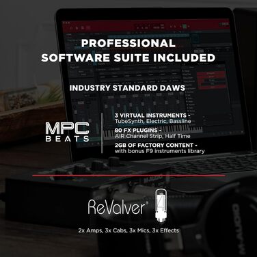 Аудіоінтерфейс M-AUDIO M-Track Duo USB для запису, стрімінгу та подкастингу (2 XLR/Line/DI входи, 48kHz, з програмним забезпеченням)