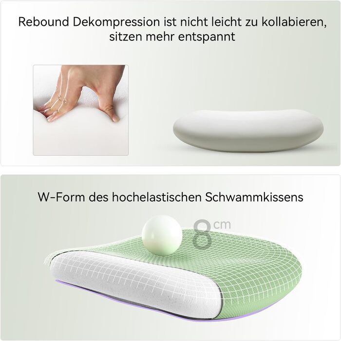 SIHOO Ергономічне крісло для офісу, обертовий стілець з регульованою поперековою підтримкою, підголовником та підлокітниками, регулюванням висоти та функцією гойдання, для здоров'я спини, до 150 кг