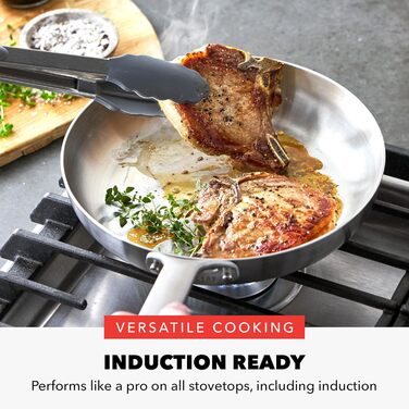 Набір сковорідок GreenPan x Bobby Flay: 20.3 см та 25.4 см, професійний, тришаровий, з антипригарним покриттям, індукційний, для посудомийної машини, 10 штук