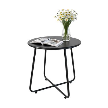 Relaxdays Додатковий столик зі сталі, стійкий до погодних умов