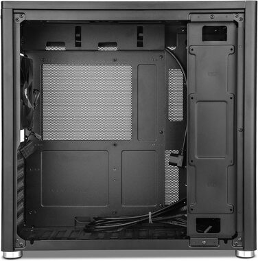 YEYIAN Hussar Plus Full Tower корпус для ПК з прозорою скляною боковиною, сумісний з ATX, Micro ATX, Mini ITX, з вентилятором 120 мм