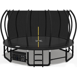 Батут Devoko вуличний Ø427 см, GS-сертифікат, посилені траверси, міцний, надійний, 427x427x265 см