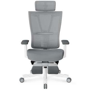 Крісло Mealux S6 Air Fabric Grey White (арт. HF-S6 F/GW)