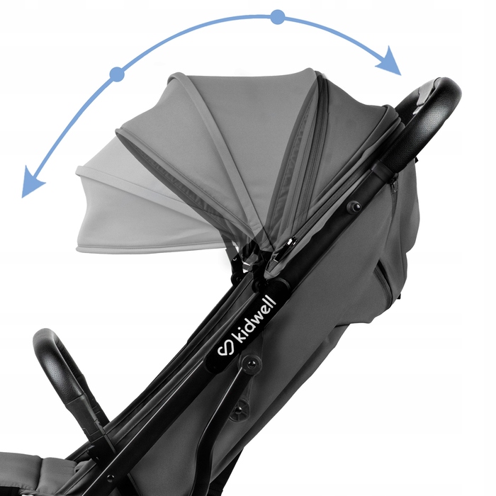 Компактна прогулянкова коляска Kidwell Colmer UP, сіра, легка, складана та маневрена
