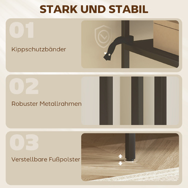 Консольний столик з 3 полицями, вузький, металевий каркас, для вітальні, передпокою, 55 см, чорний