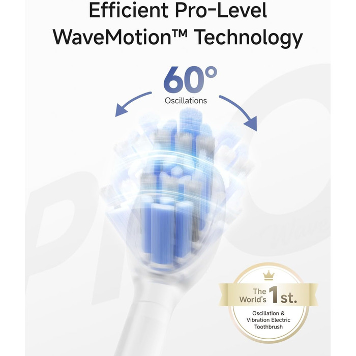 Звукова зубна щітка Laifen Wave Pro рожевого кольору: 6 режимів, акумулятор до 70 днів, контроль тиску, 2 насадки