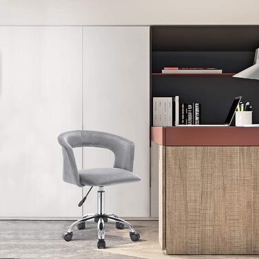 Робочий стілець WOLTU , офісний стілець, стілець на коліщатках, офісний стілець, що обертається стілець з підлокітником, безступінчате регулювання по висоті