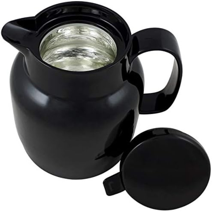 Термос Helios Mondo Push з нержавіючої сталі, 1,3 л, білий (чорний)