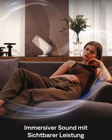 Портативний проєктор Aurzen Boom Air Mini з Google TV та Netflix, 4K, USB-C, Smart, Dolby Audio, WiFi, Bluetooth, автофокус TOF, поворотний штатив, кремово-білий