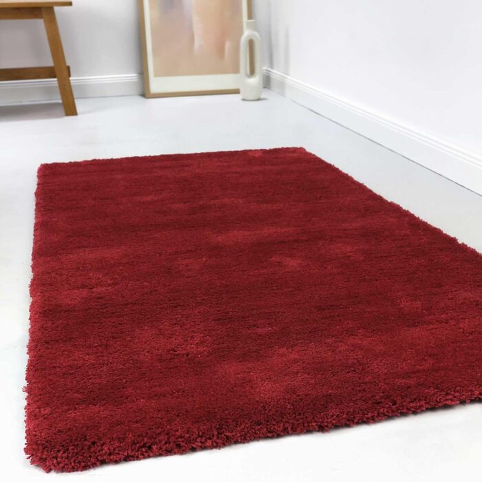 М'який волохатий килим Esprit, ідеально підходить для вітальні, спальні та дитячої кімнати RELAXX (70 х 140 см, червоний)