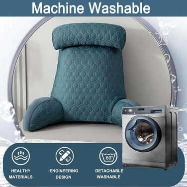 Підлогове крісло-мішок Kongdson для читання, рожеве: м'яке велике крісло з підлокітниками, портативна спинка, знімний підголівник для читання, відпочинку, перегляду телевізора, ігор, з можливістю прання