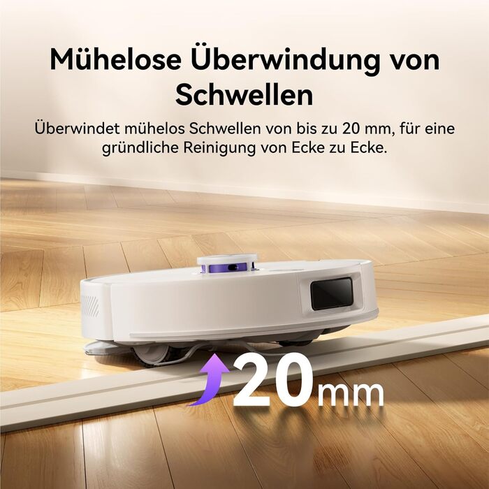 Робот-пилосос NARWAL Freo S з функцією миття підлоги, 8000Pa, 3.5L, LDS-лазерна навігація, керування через додаток, для килимів та шерсті тварин