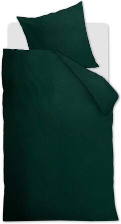 Комплект постільної білизни Beddinghouse Organic Basic Colour Темно-зелений Розмір 155x22080x80см Однотонна бавовна 155x220 см 80x80 см
