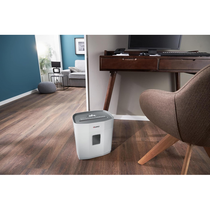 Шредер Dahle PaperSAFE PS 140: безпечне знищення документів, рівень P4, 10 аркушів, сірий