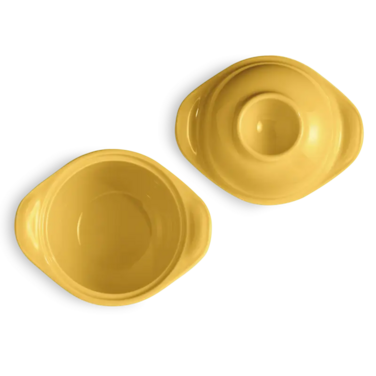 Форма для приготування з кришкою-підставкою під яйце Emile Henry La Cuisson 0,3 л жовта (908409), Жовтий