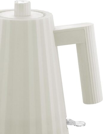 Електричний чайник Alessi Plissé MDL06/1WUK - 1 літр, білий, 2400W, з термопластичного матеріалу, штекер UK, 100 cl