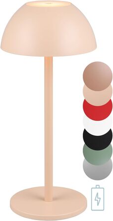 Бездротова настільна лампа Robert, LED, регулювання яскравості, USB зарядка, 30 см (пісок)