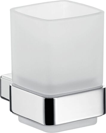 Тримач для зубних щіток Emco LOFT з кришталевим склом, настінний, з алюмінію, хром, преміум-якість