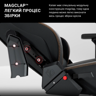 Крісло ігрове Anda Seat Kaiser 3 Dark Gray Fabric Size L