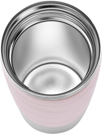 Термокружка EMSA Wave Design N2011900, 0,5 л, рожева, з клапаном, 6 годин гаряча/12 годин холодна