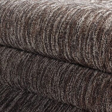 Килим з коротким ворсом Плоский тканий килим з петлями, легкий у догляді для вітальні, спальні та дитячої, світло-сірий (коричневий, 240x340 см)