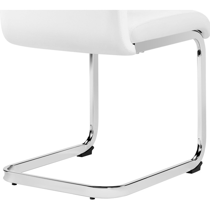 Набір поворотних стільців Yaheetech, металева основа, обідній стілець, м'який стілець, їдальня/кухня/вітальня/ресторан/конференц-зал, (4, білий)