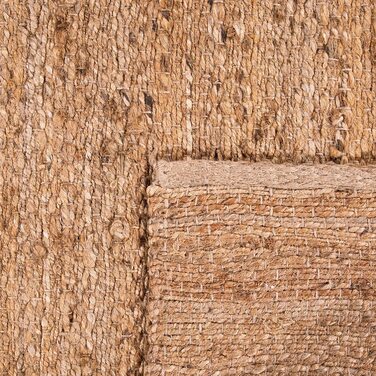 Домашній килим Paco для вітальні з волокна ручної роботи з джутовою обробкою в сучасному стилі бохо, розмір 80x150 см, Колір (80x250 см, натуральна 4)