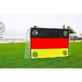 Сталеві футбольні ворота 3 х 2 м від POWERSHOT, з системою клацання і додатковими воротами-за вибором (з воротами Німеччина)