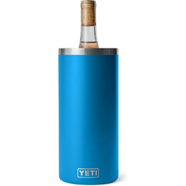 YETI Rambler Wine Chiller, сталевий ізольований охолоджувач для вина, блакитний колір Big Wave Blue