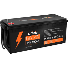 Акумуляторна батарея LiFePO4 24V 100Ah, 2560 Вт, 15000 циклів, 10 років, заміна на AGM, для автофургону, морська