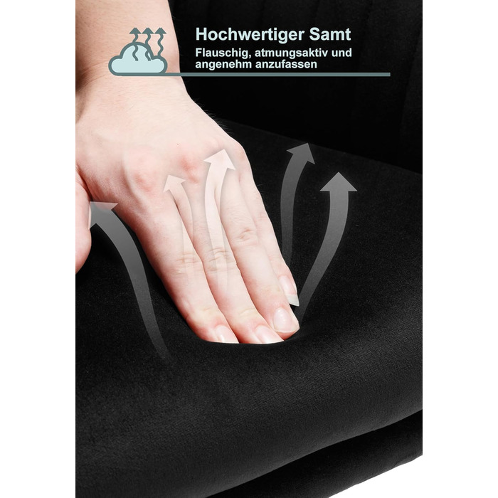 Набір обідніх стільців WOLTU 2 шт. з м'якими сидіннями, зелені, з металевими ніжками. Підходять для кухні, вітальні, їдальні.