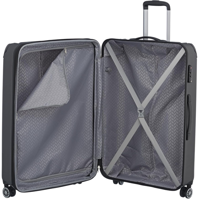 Чемодан Travelite City з 4 колесами, великий/середній, зелений (Anthrazit, набір валіз L/M)