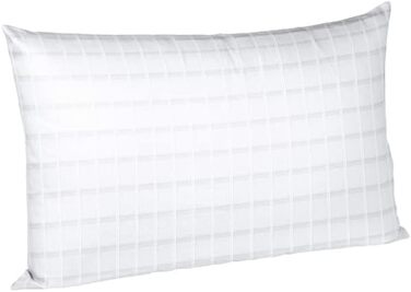 Чохол на подушку на блискавці, батист, білий, 25 x 15 x 1,2 см