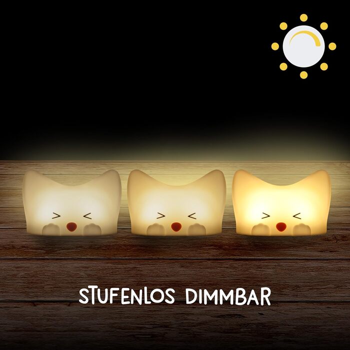 Дитячий LED нічник MegaLight (Catty) — регульований сенсорний світильник для дітей та немовлят, USB-зарядка