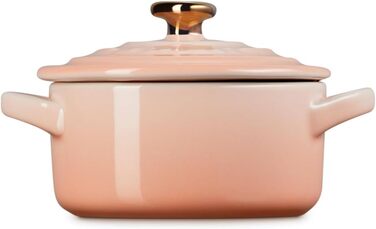 Кокотниця Le Creuset Mini, кераміка, 237 мл, золотий ручка (Піч)