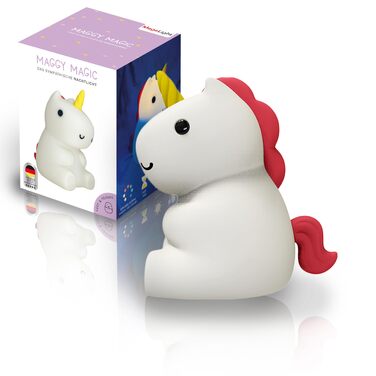 Дитячий LED нічник MegaLight (Maggy Magic) — RGB підсвітка, регулювання яскравості, сенсорне керування та звукові ефекти, USB, сертифікована іграшка для дітей та немовлят