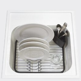 Підставка для посуду 35,6x27,9x13,3см Чорна раковина Abtropfschale Umbra