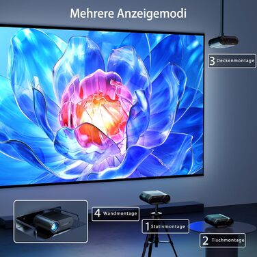 Портативний проєктор Vamvo WiFi 1080P для телефону/планшета/ноутбука/TV Stick