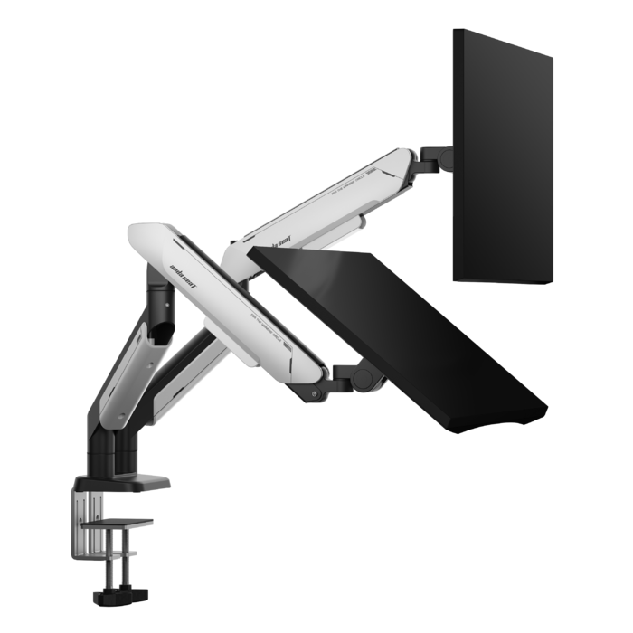 Настільне кріплення для двох моніторів Anda Seat Stealth PRO II Duo 17’’-42’’ Black & White