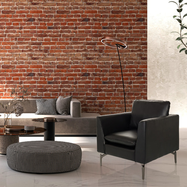 Крісло-релакс / Одномісне крісло BAVERO з екошкіри чорного кольору hjh OFFICE