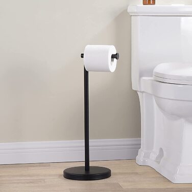 Тримач для туалетного паперу KES, тримач для туалетного паперу, окремий тримач для рулону туалетного паперу, чорний матовий тримач для рулону туалетного паперу, нержавіюча сталь SU