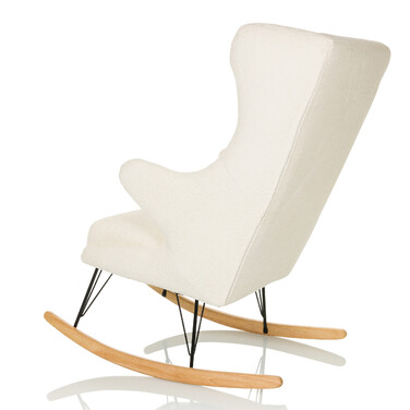 Крісло-шезлонг MAPOON, оббивка Bouclé, білий колір, hjh LIVING