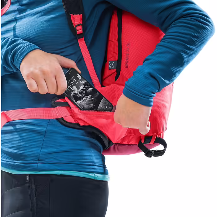 Жіночий легкий рюкзак для лижних турів deuter Updays 24 SL, рубін-хібіскус, 24 л